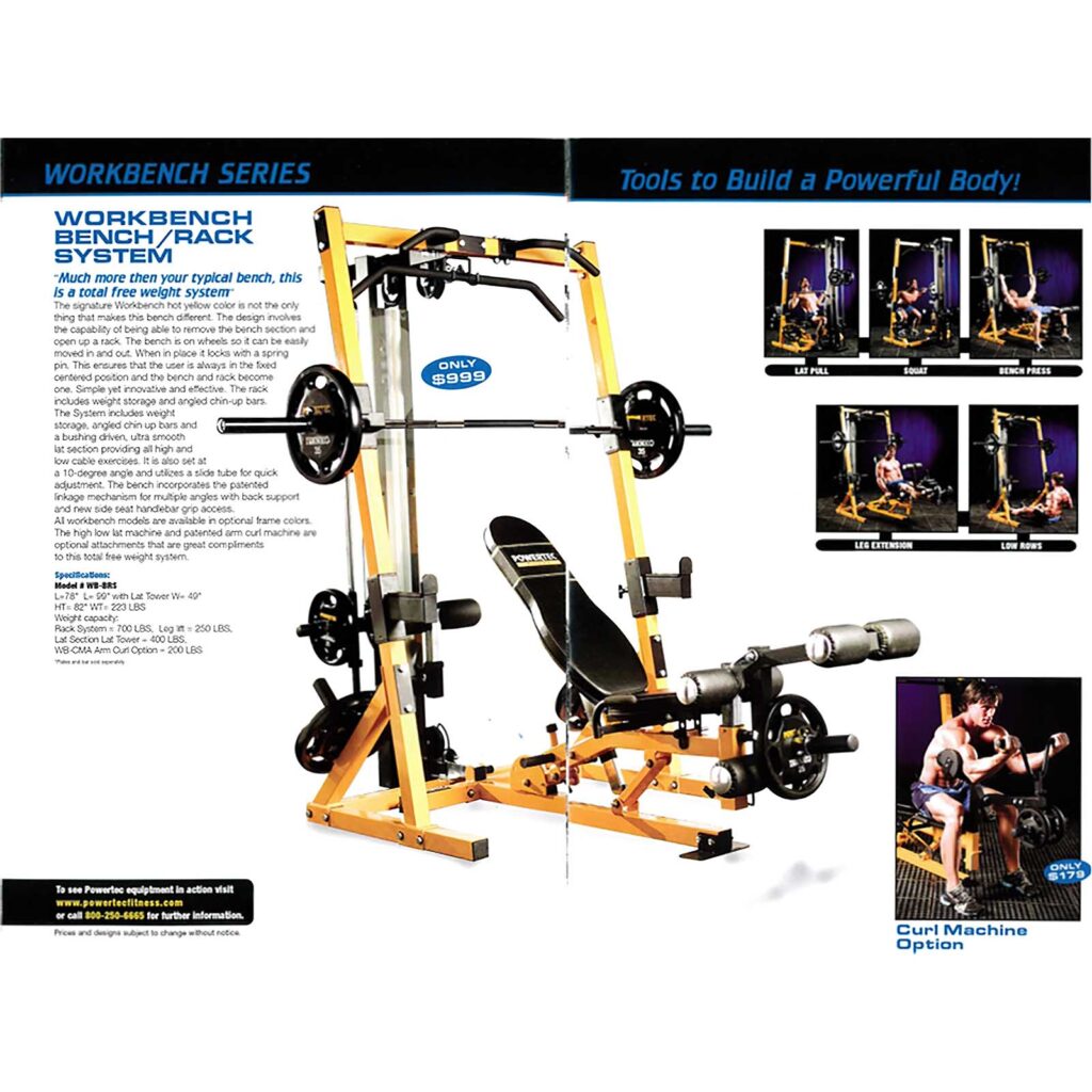 Powertec Bench Rack System in product catalogue