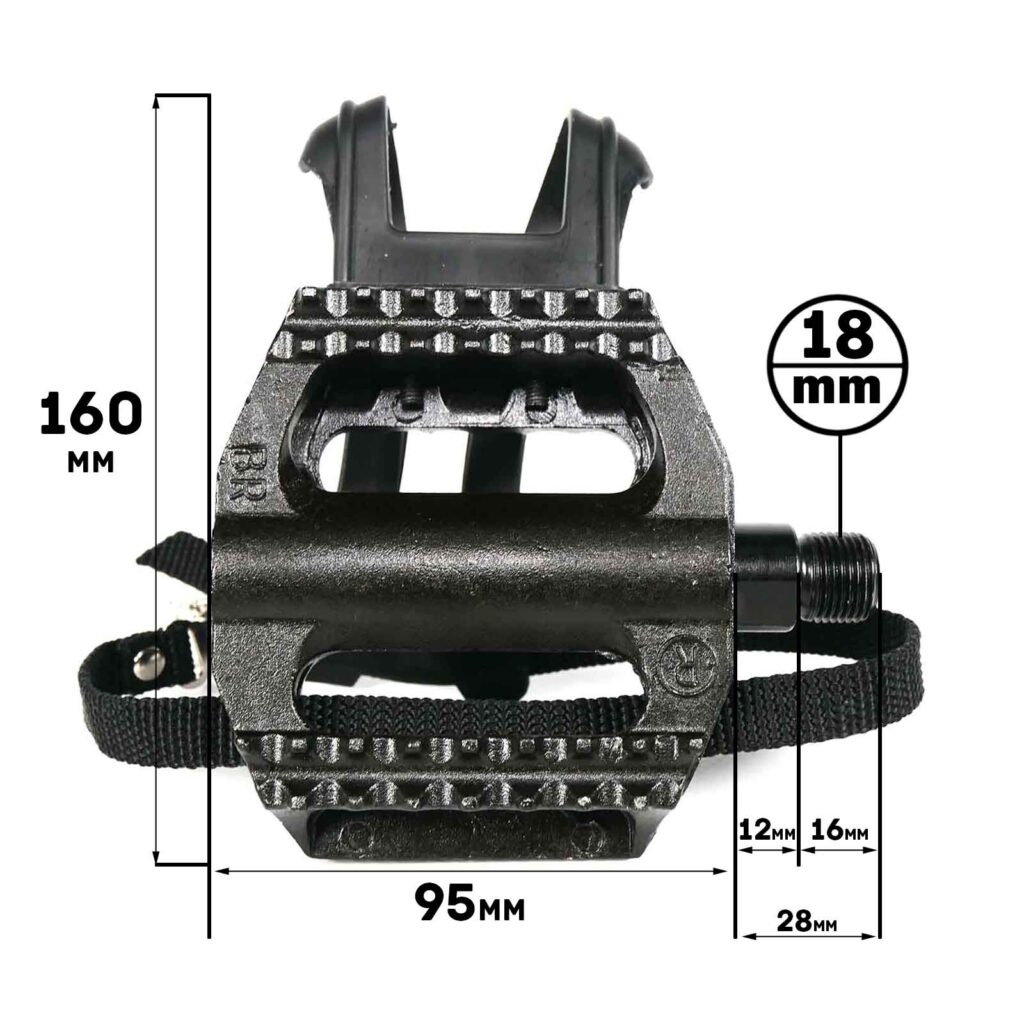m18 pedal measurements