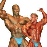 bodybuilders showing their physiques