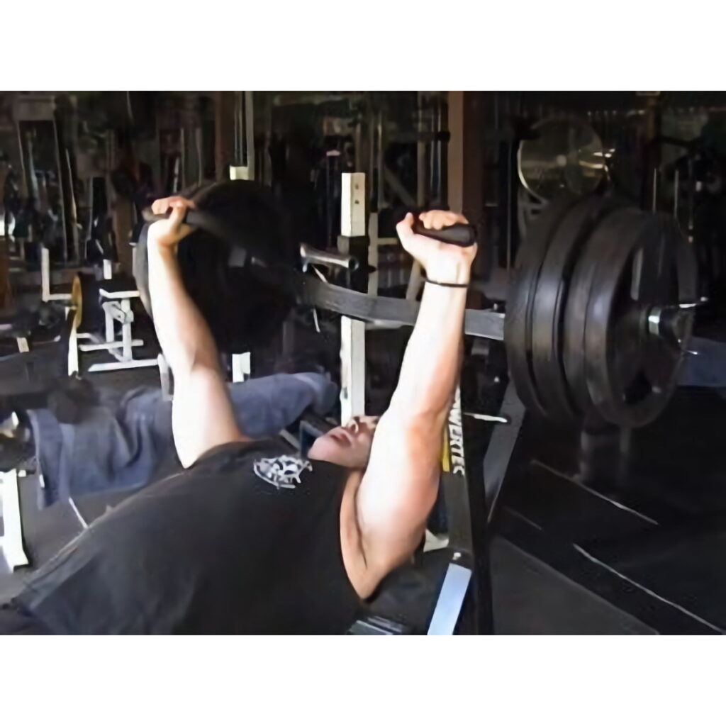 powertec leverage press with a powerlifter doing incline press