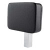 The Ironmaster Head Extension SB features a black leather cover and silver metal support under the backrest cushion.