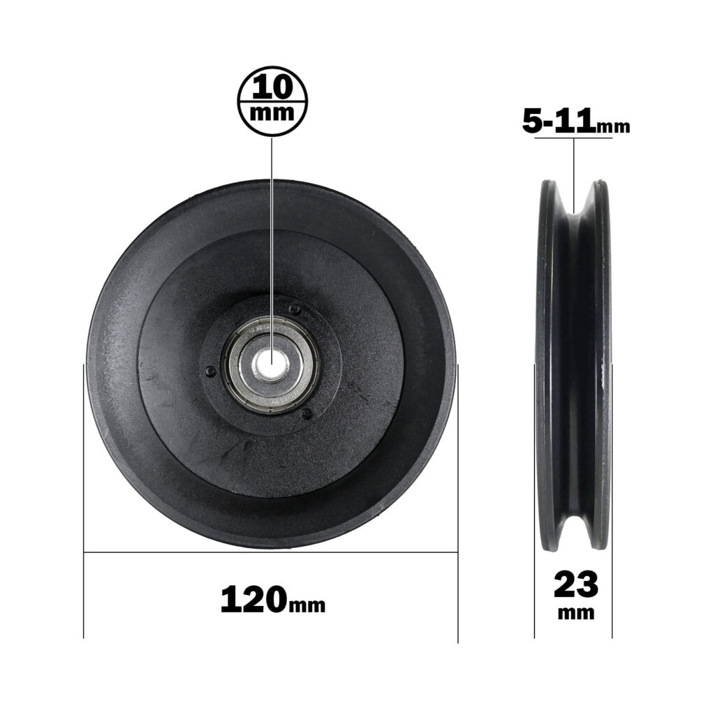 measurements of the 120mm pulley