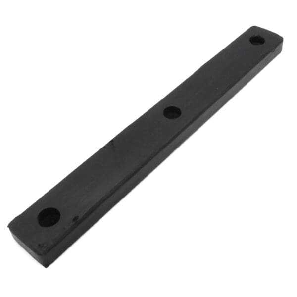 The ATX Bench Leverage Arm Rubbers are long black rectangular rubber strips with three evenly spaced holes, slightly angled to display their flat surface and thickness.