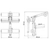 ATX Leg Lift Attachment dimensions