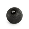 A black 4 kg ATX® Slam Ball, featuring a textured rubber surface for exercise and strength training, displayed on a plain white background.