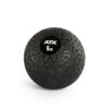 An ATX® Slam Ball in black, weighing 6 kg with a textured surface, is depicted against a plain white background.
