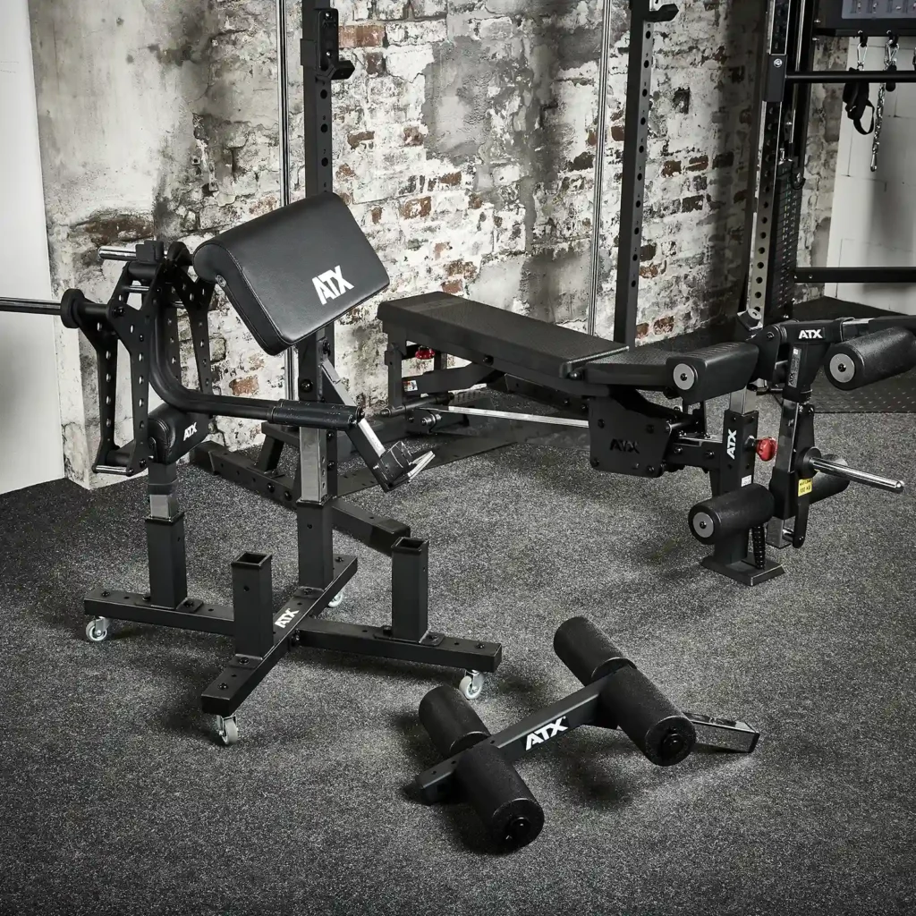 ATX-MBX-660 Adjustable Gym Bench with attachments