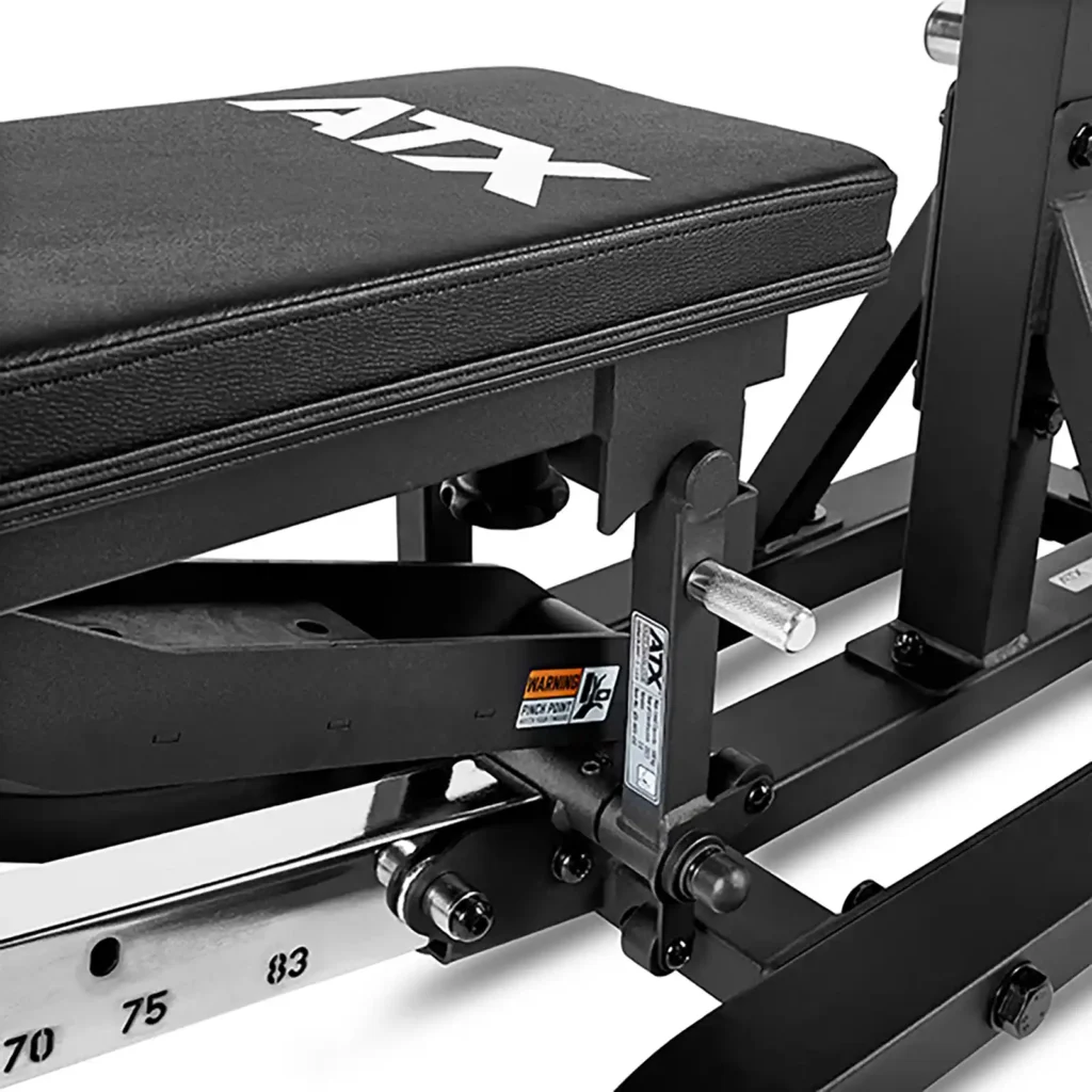 Bench section on ATX leverage bench press machine