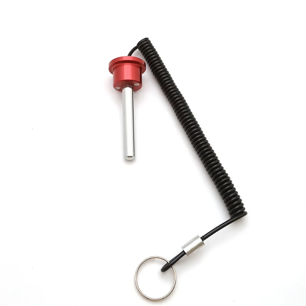 Z-10-65-ALU Aluminum weight stack pin with lanyard