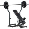 Ironmaster barbell attachment with spotting stands