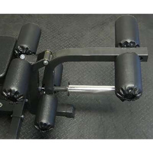 Ironmaster leg curl roller with protective cover