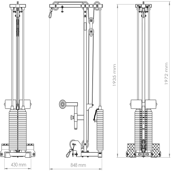 measurements for the 195cm lat option