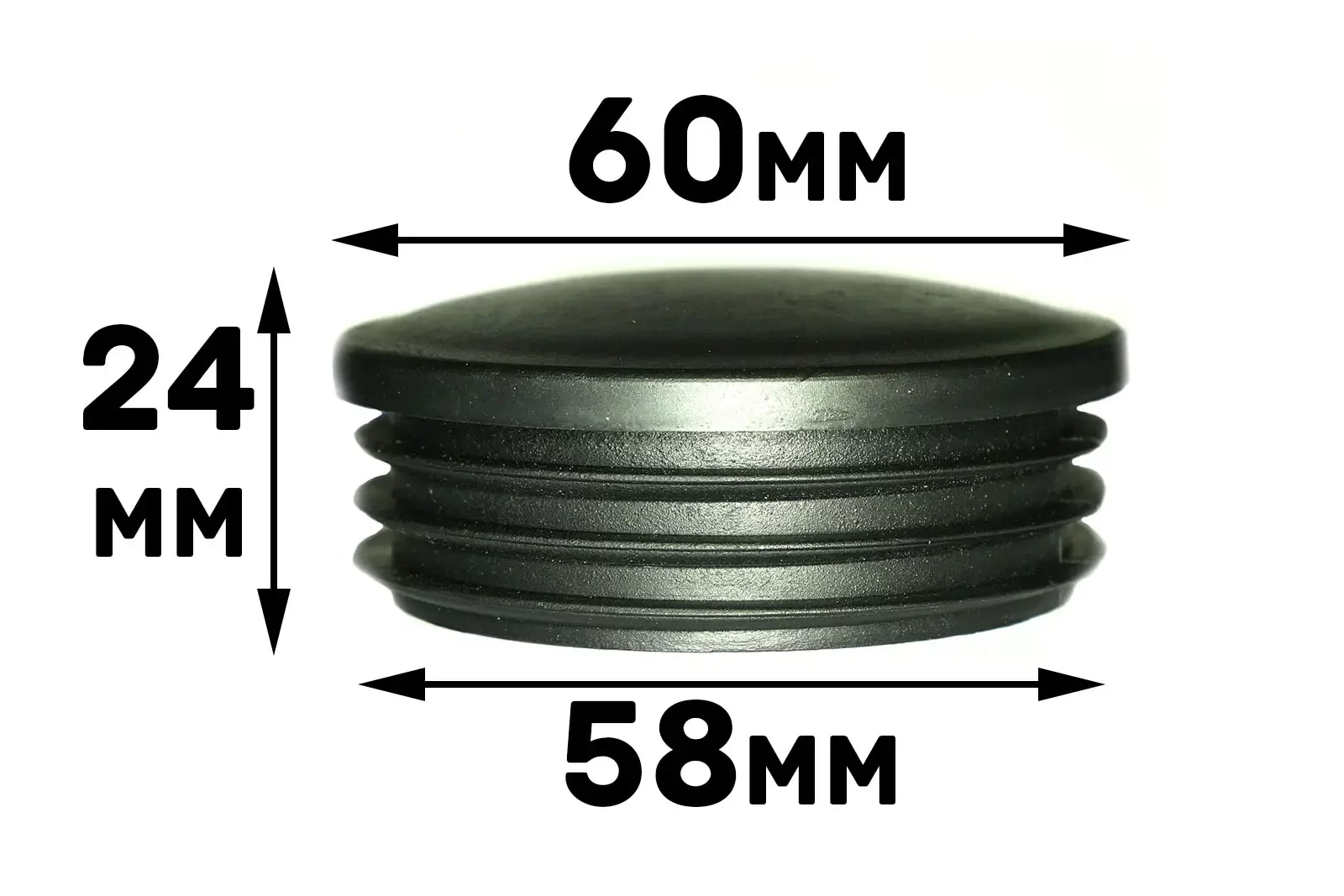 60mm diameter cap measurements