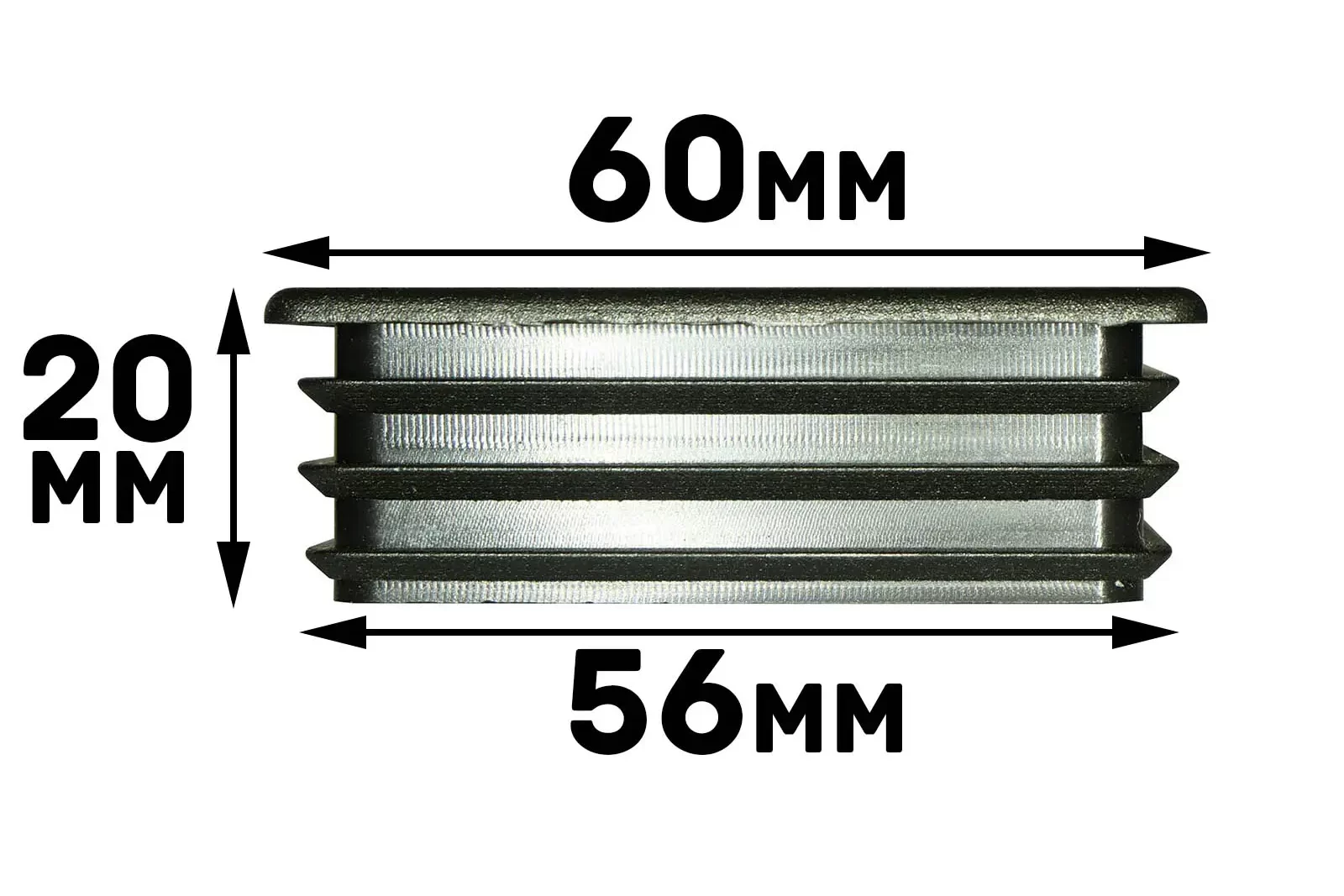 60x60mm end cap measurements