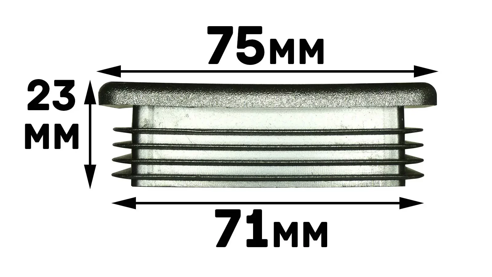 75x75mm end cap measurements
