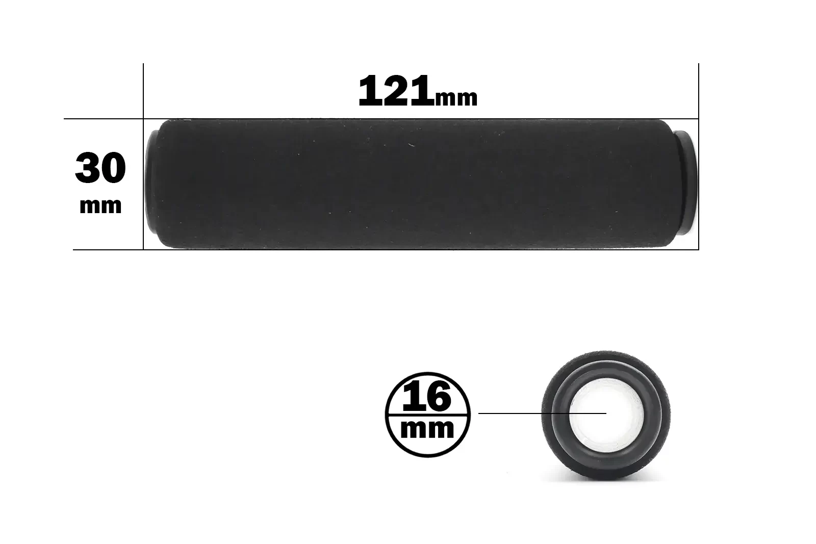 Replacement foam grip