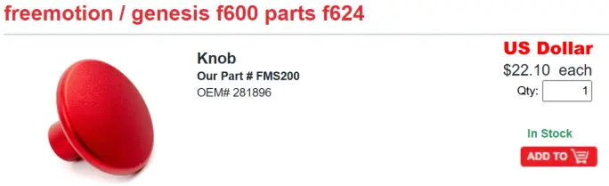 1/2 inch knob competitor