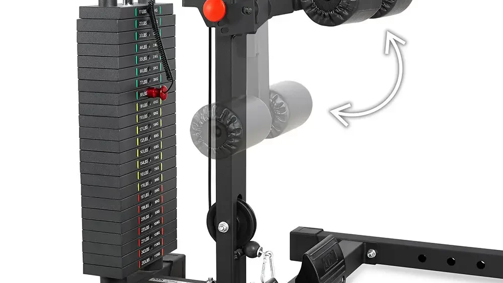 115kg weight stack for lat pulldown