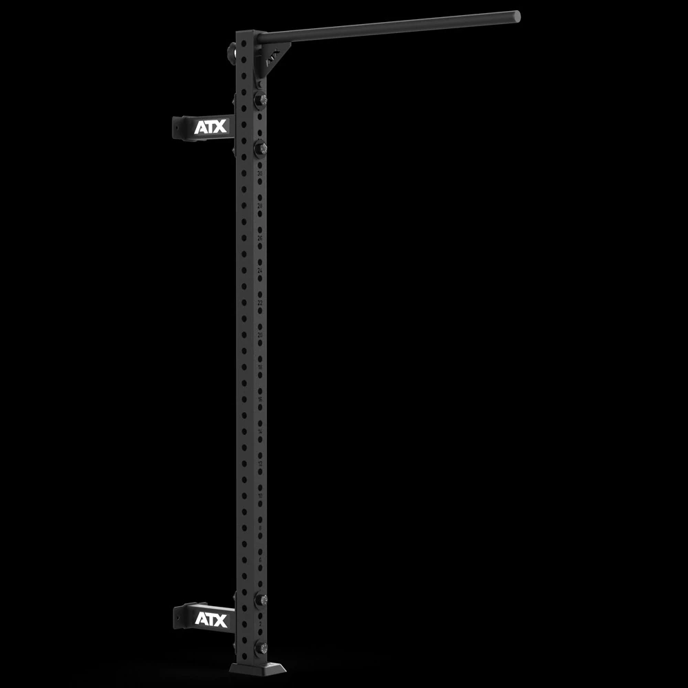Black wall-mounted ATX pull-up bar rig.